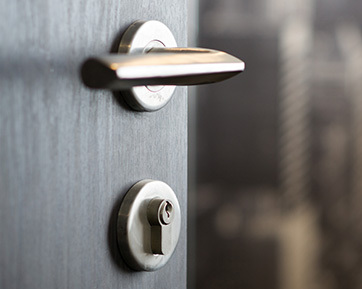 Close up of door hardware